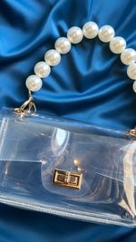 Pearl Handled Clear Purse