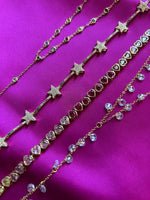 Rainbow Rhinestone Star Necklace