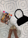 Suede Long Handle Purse