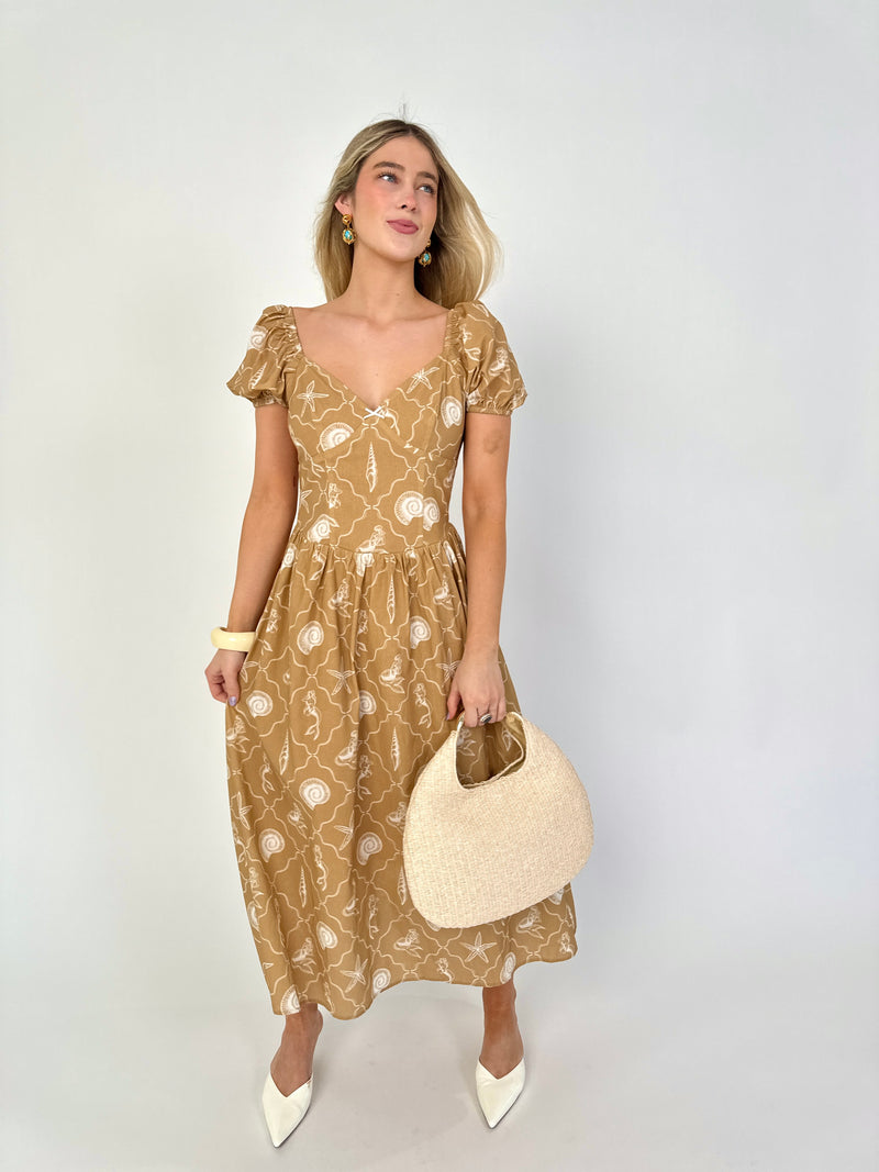 Sallie Seashell Midi Dress