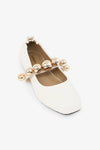 Cream & Gold Bubble Flats