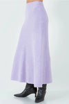 Lavender Sweater Midi Skirt