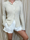 Flare Sleeve Knit Cardigan