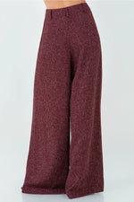 Burgundy Tweed Trousers