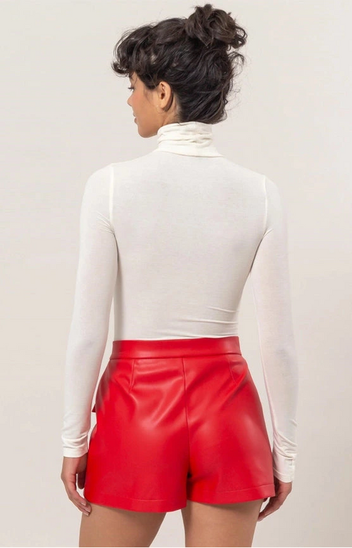 Cream Longsleeve Turtleneck Top