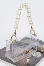 Pearl Handle Clear Bag