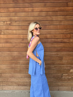 Emma Blue Cotton Tunic Set