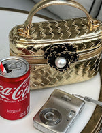 Mini Gold Top Handle Purse