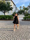 Black Mock Neck Bubble Dress