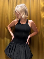 Black Fit & Flare Bubble Dress