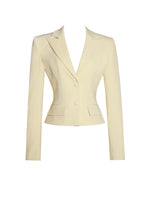 Canary Yellow Structured Blazer