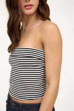 Mary-Kate Striped Tube Top