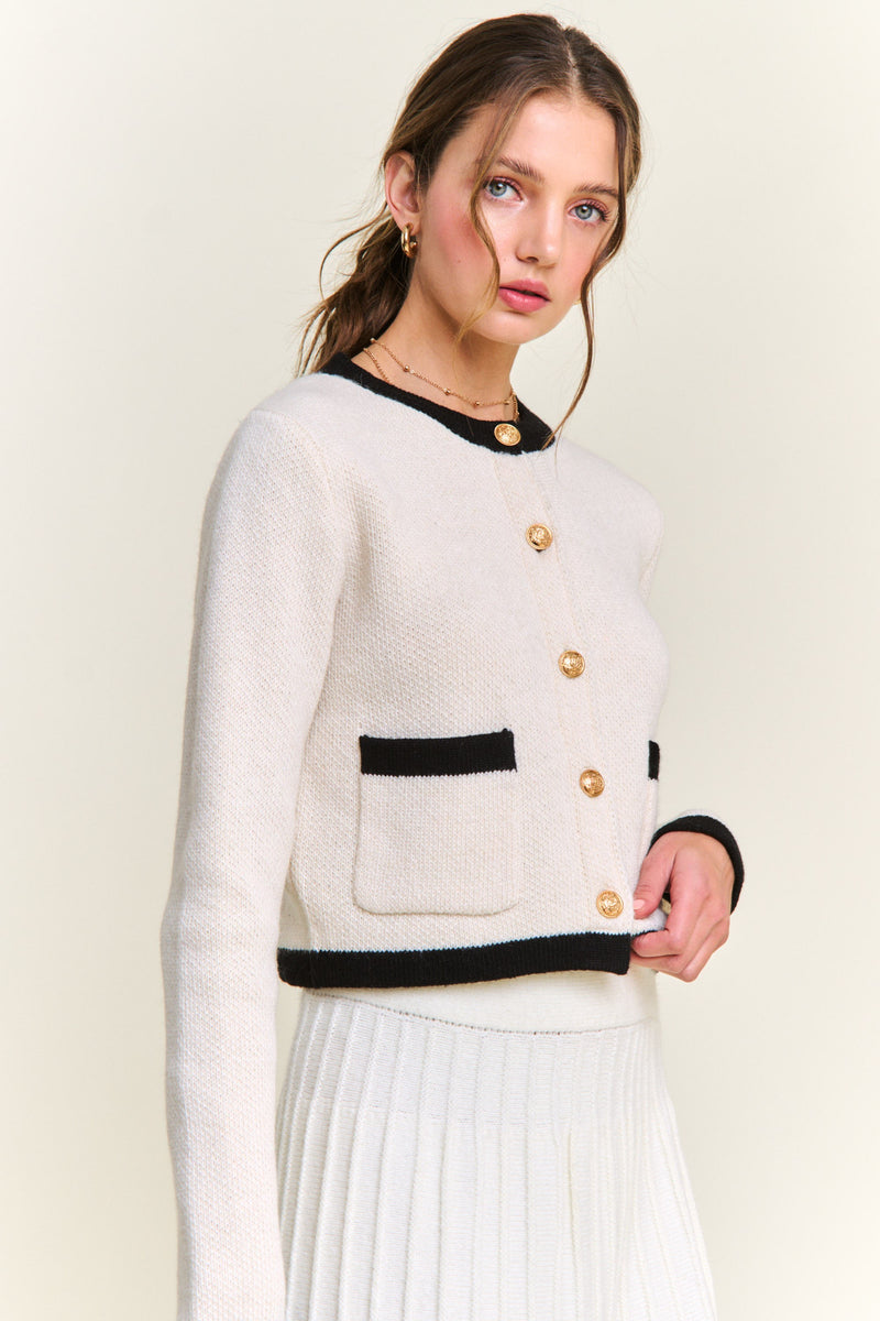 Coco Cream Cardigan Sweater