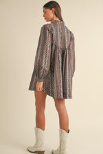 Twiggy Brown printed Dress