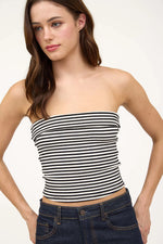 Mary-Kate Striped Tube Top