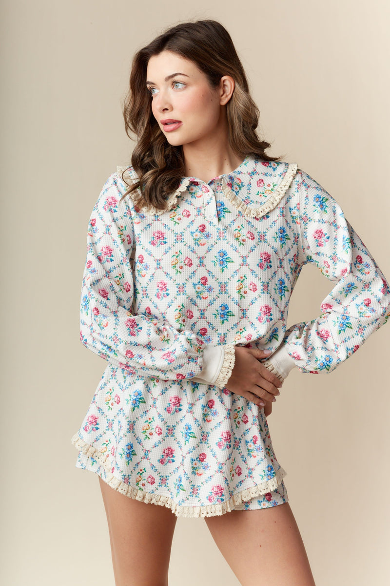Vintage Floral Lounge Set
