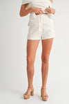 White Tailored Shorts