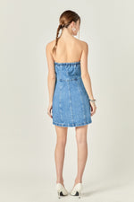 Mia Denim Strapless Dress