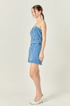 Mia Denim Strapless Dress