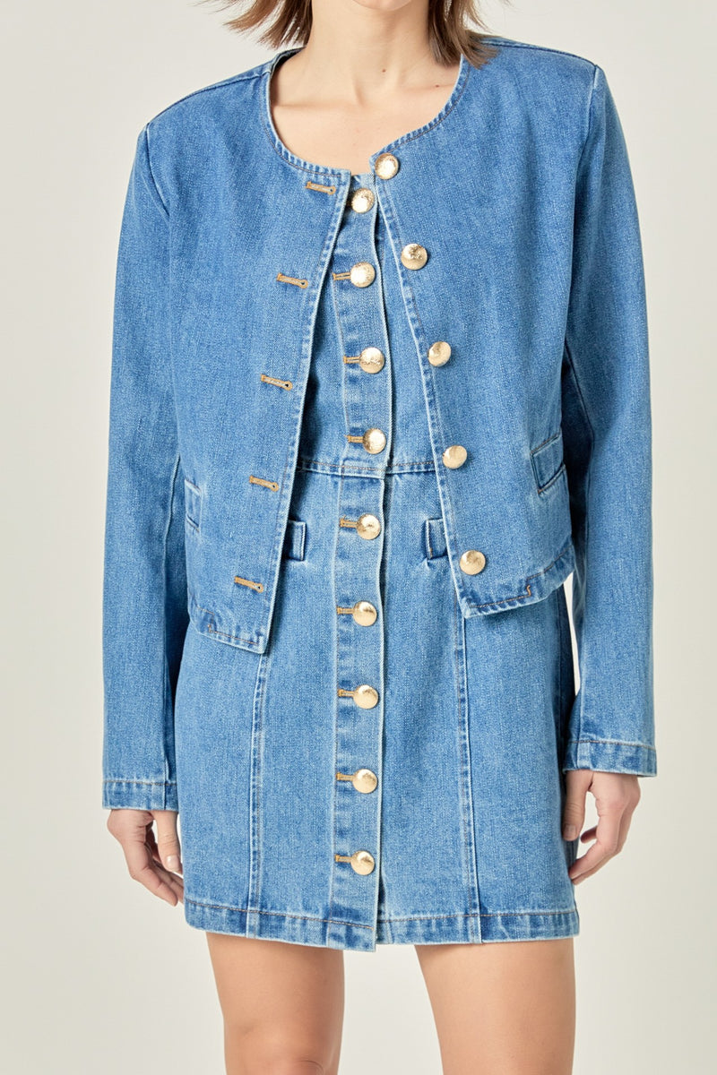 Mia Denim Blazer