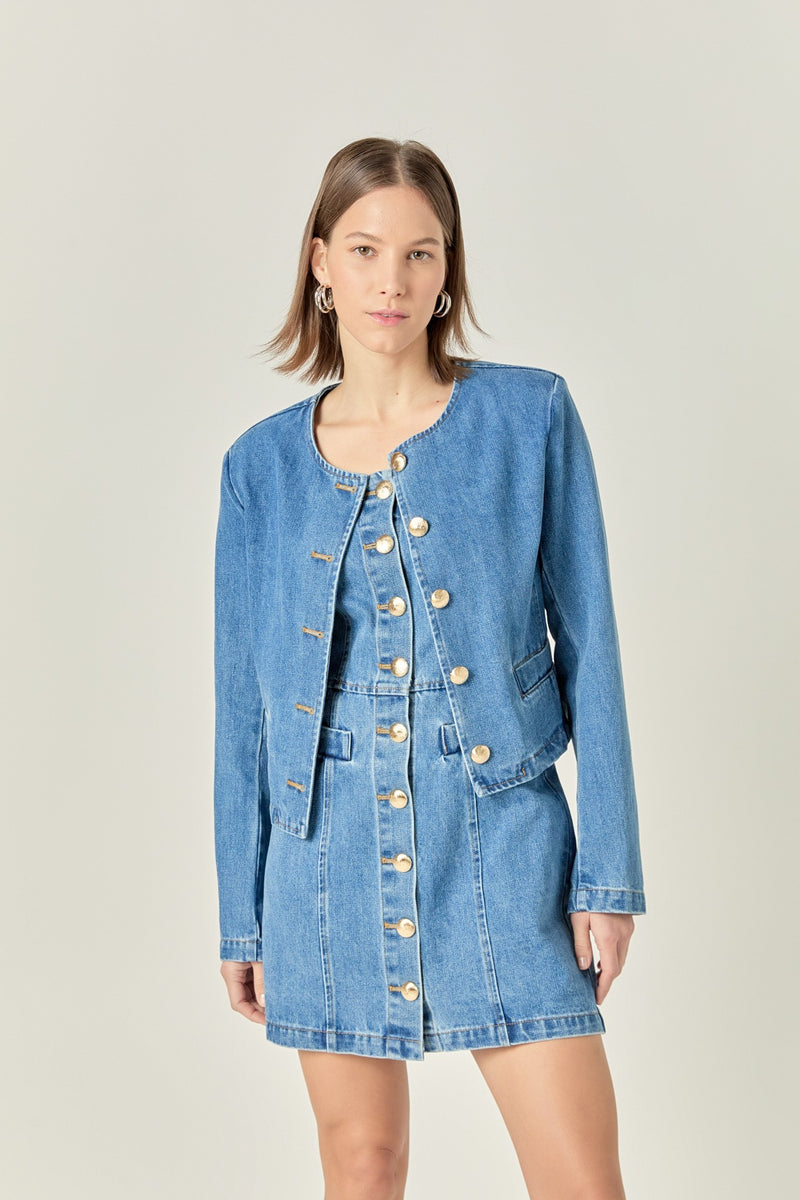 Mia Denim Blazer