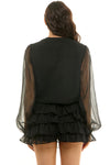 Black Sergeant Cropped Jacket