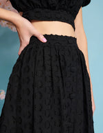 Mara Jacquard Midi Skirt