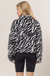 Zebra Half Zip Pullover