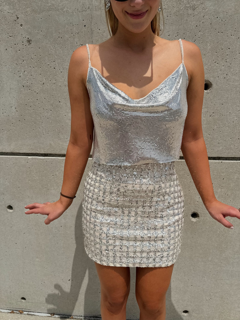 Silver Chainmail Top