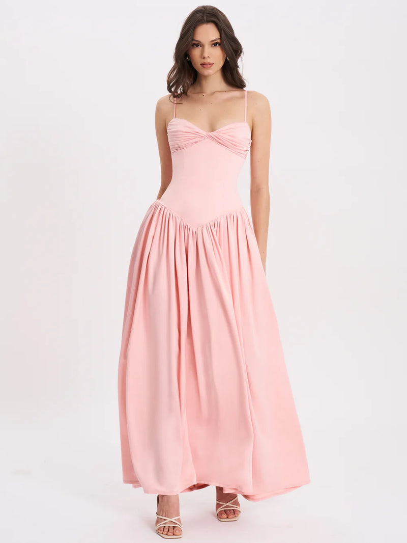 Baby Pink Drop Waist Gown