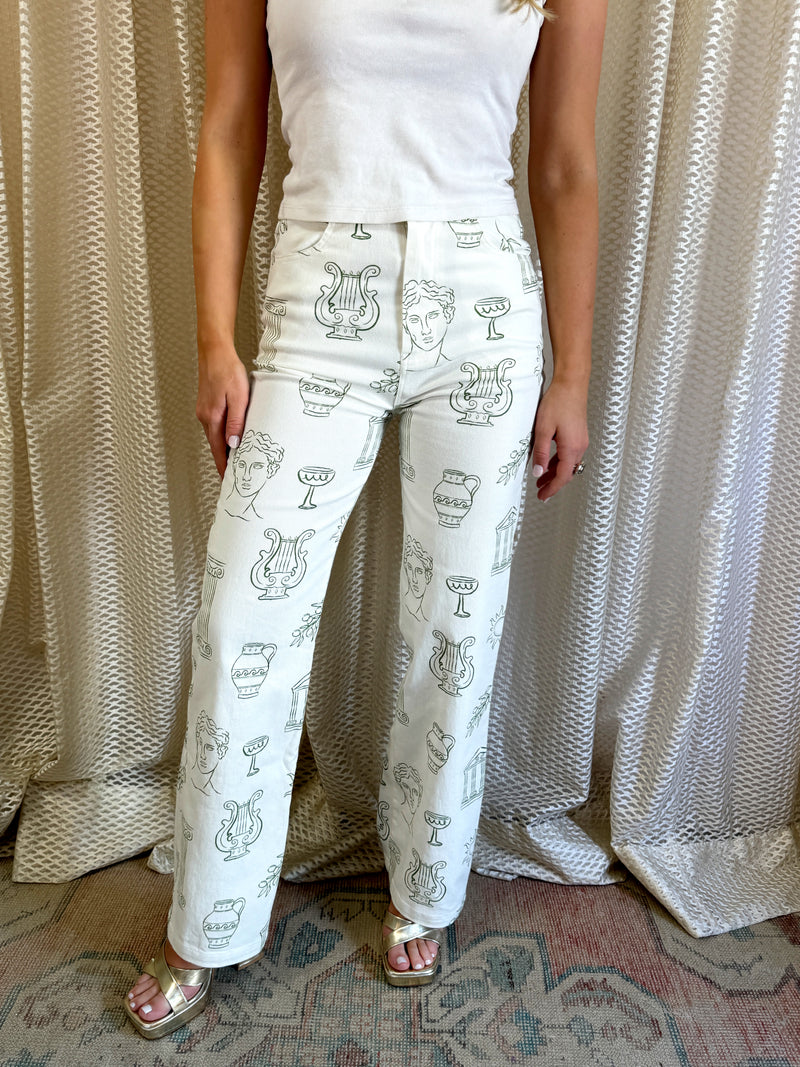 Olive Portrait Pants