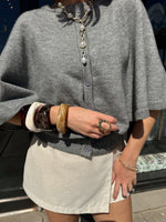 Earl Grey Knit Capelet Sweater