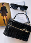 Mini Black Top Handle Purse