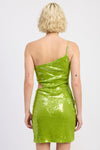 Green Sequin Mini Dress