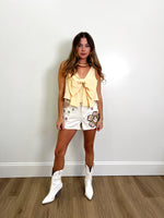 Retro Smile Flower Shorts