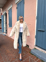 Cream Faux Fur Coat