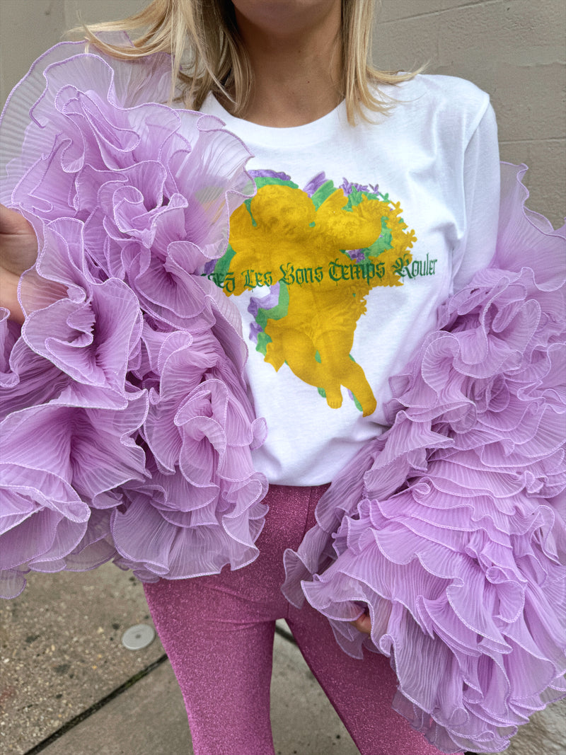 Lavender Ruffled Jacket