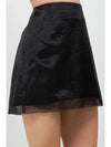 Black Organza Mini Skirt