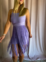 Lavender Fringe Short Set