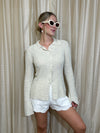 Flare Sleeve Knit Cardigan