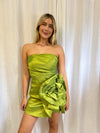 Green Flower Cocktail Dress