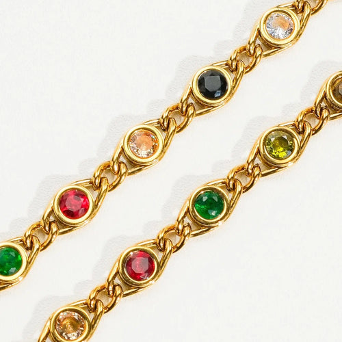 Jessica Multicolored Stone Necklace