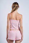 Jane Pink Set Mini Shorts