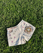 Retro Smile Flower Shorts