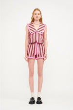 Darling Striped Short Set