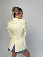 Pastel Butter Belted Blazer