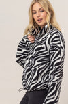 Zebra Half Zip Pullover