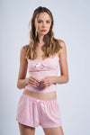 Jane Pink Set Mini Shorts