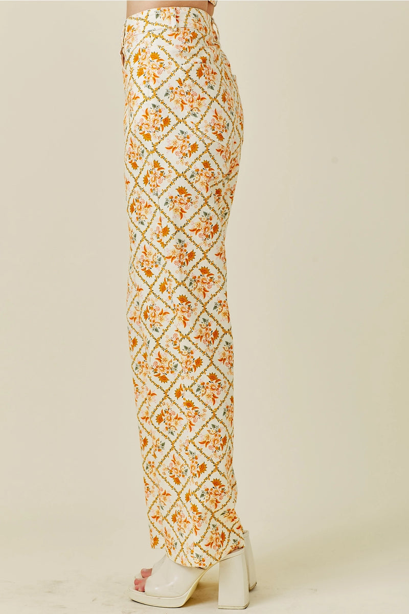 Orange Tapestry Pants