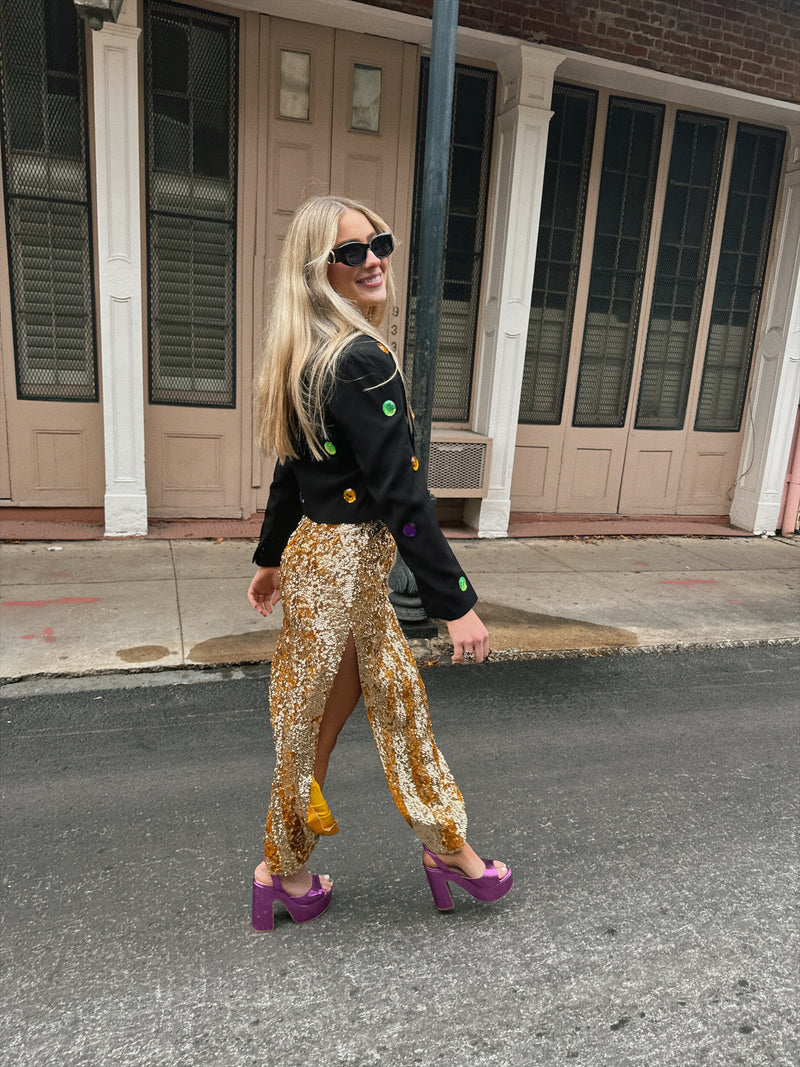 Mardi Gras Jeweled Blazer